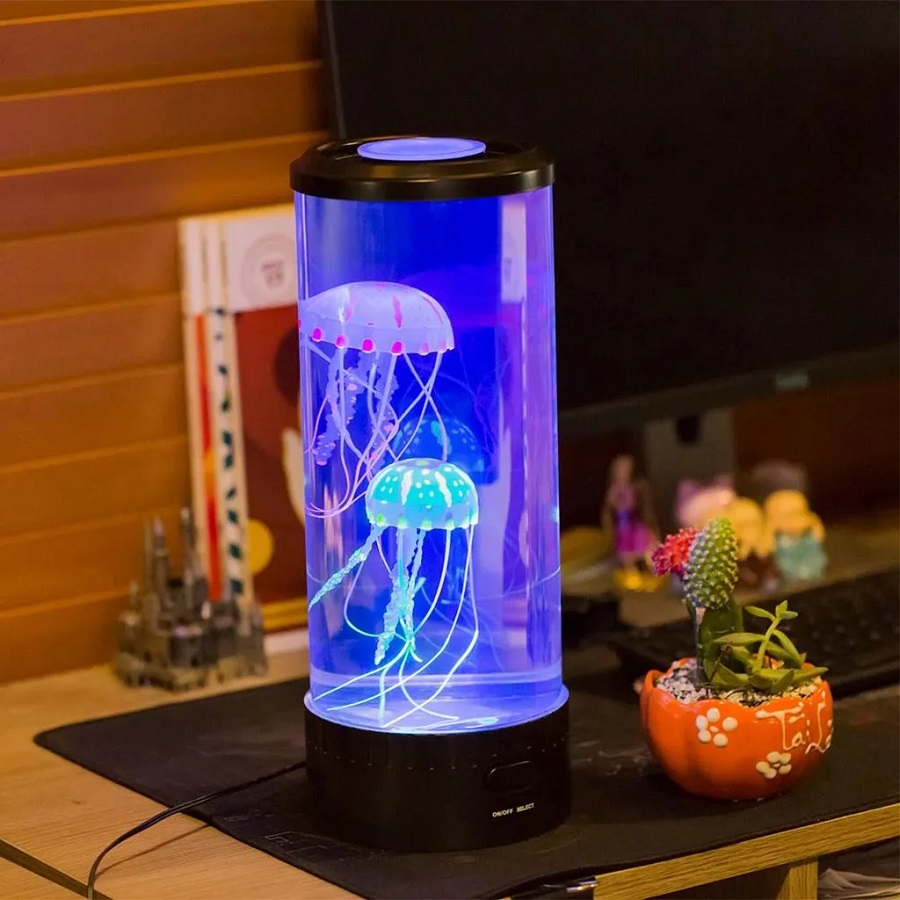 Jellyfish aquarium lamp